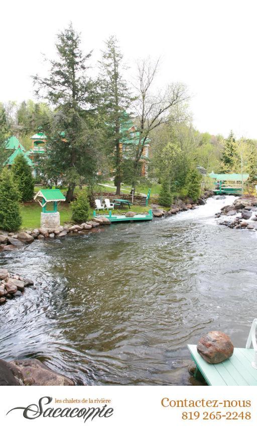 Chalets De La Riviere Sacacomie Villa Saint-Alexis-des-Monts Kültér fotó