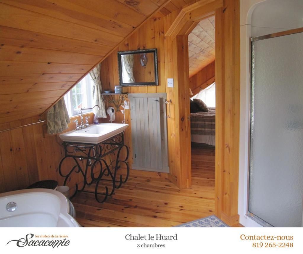 Chalets De La Riviere Sacacomie Villa Saint-Alexis-des-Monts Kültér fotó