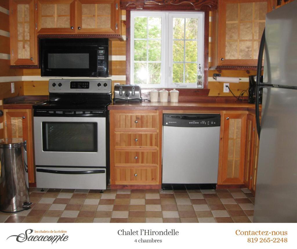Chalets De La Riviere Sacacomie Villa Saint-Alexis-des-Monts Kültér fotó