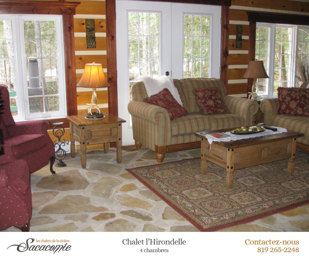 Chalets De La Riviere Sacacomie Villa Saint-Alexis-des-Monts Kültér fotó