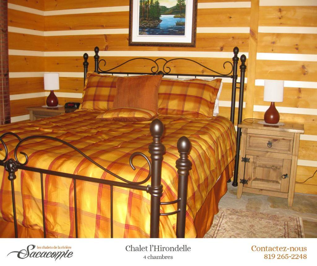 Chalets De La Riviere Sacacomie Villa Saint-Alexis-des-Monts Kültér fotó