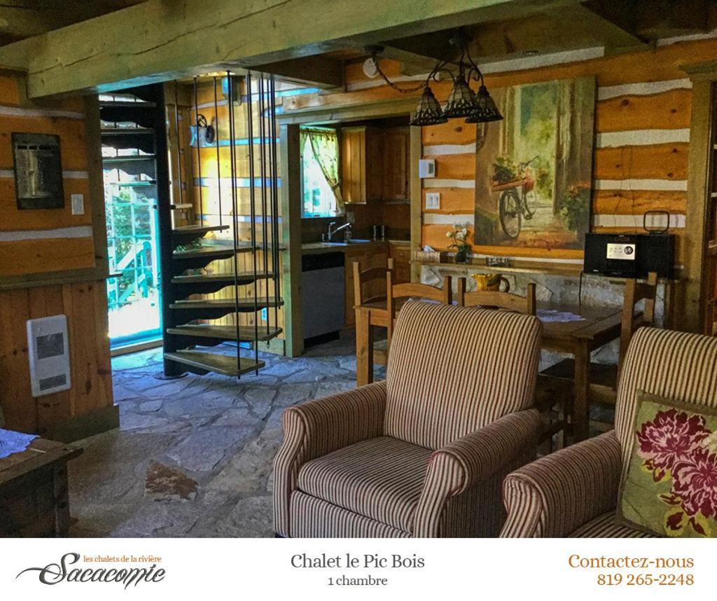 Chalets De La Riviere Sacacomie Villa Saint-Alexis-des-Monts Kültér fotó