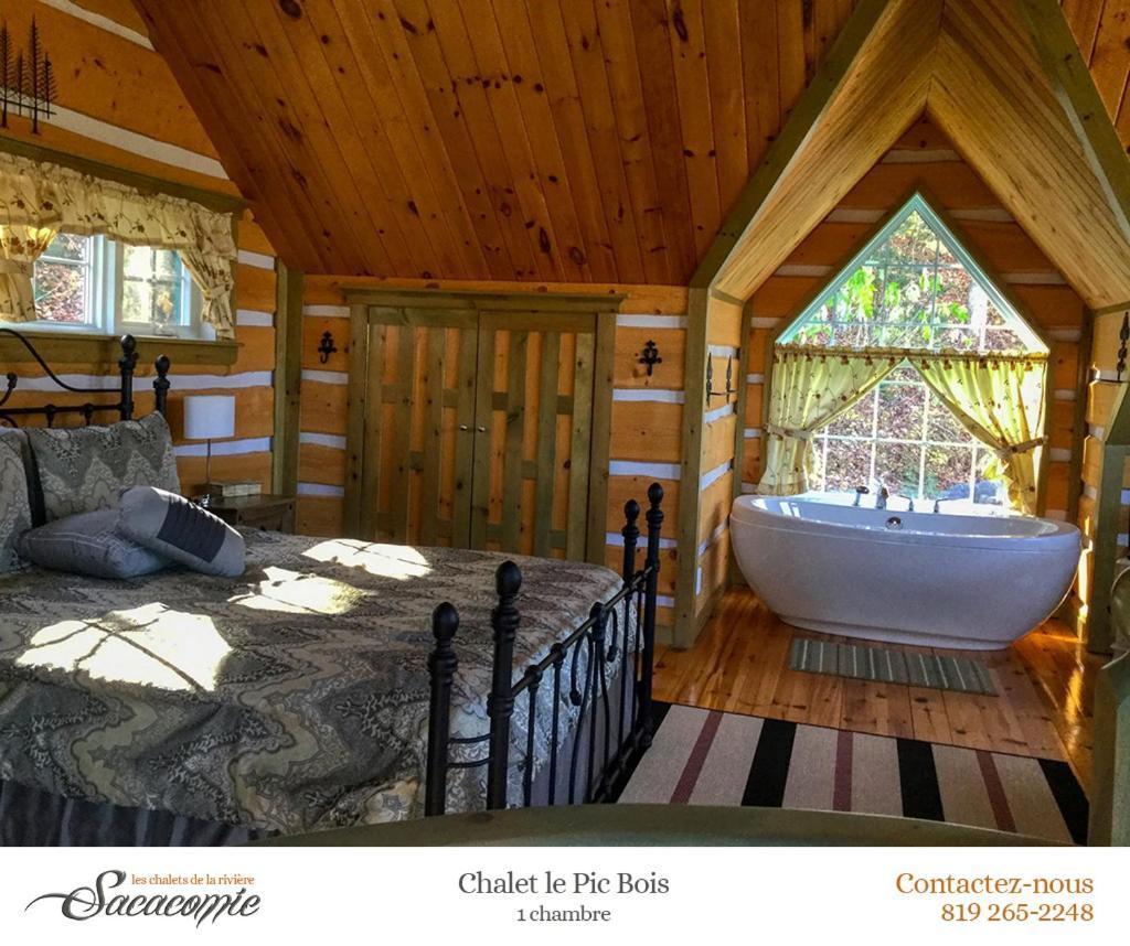 Chalets De La Riviere Sacacomie Villa Saint-Alexis-des-Monts Kültér fotó