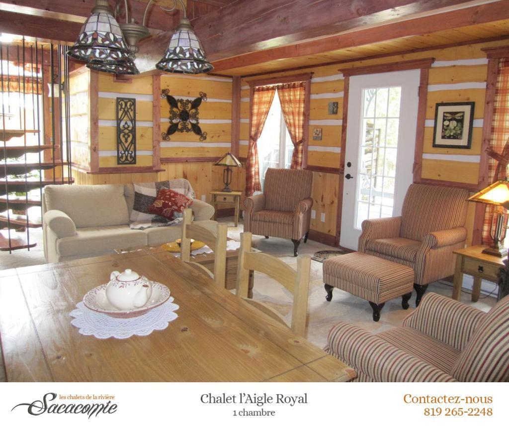 Chalets De La Riviere Sacacomie Villa Saint-Alexis-des-Monts Kültér fotó